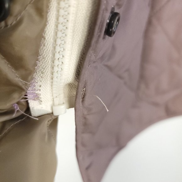 Eddie Bauer Coat Jacket Women's LT Light Purple Goose Down Snap Zip Front Retro - Picture 14 of 14